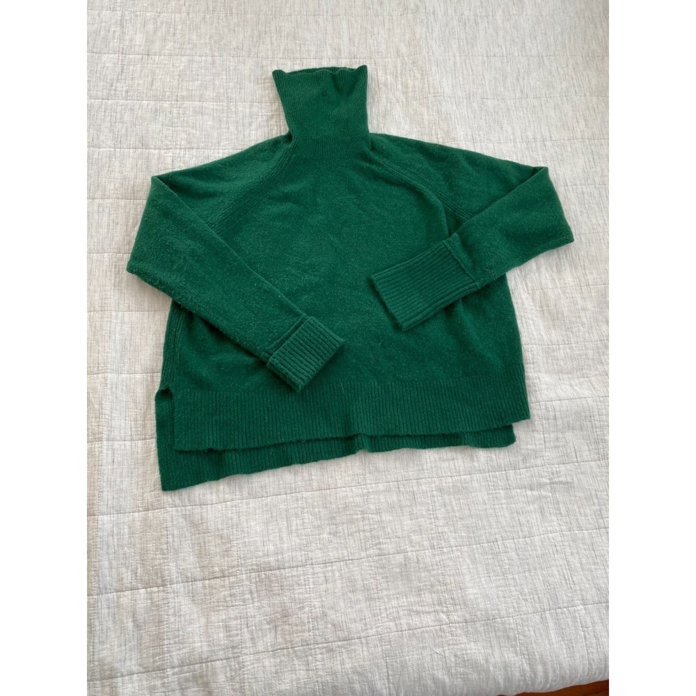 J.Crew Soft green turtleneck